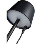 Mini Rechargeable Desk Lamp in Recycled Plastic Full Color - Black - Plug 2