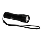 Mini Rechargeable Flashlight with Side Light, 50 Lumens Laser Engraving - Black - Right Angle 2