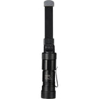 Mini Rechargeable Work Flashlight in Recycled Aluminum, 120 Lumens - Black - Back 2