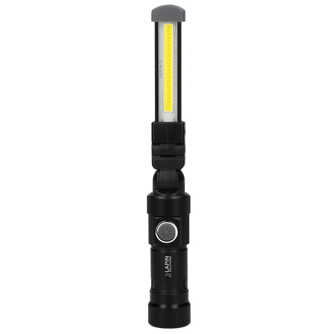 Mini Rechargeable Work Flashlight in Recycled Aluminum, 120 Lumens