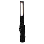 Mini Rechargeable Work Flashlight in Recycled Aluminum, 120 Lumens - Black - Left Angle