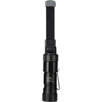 Mini Rechargeable Work Flashlight in Recycled Aluminum, 120 Lumens Laser Engraving - Black - Back 2