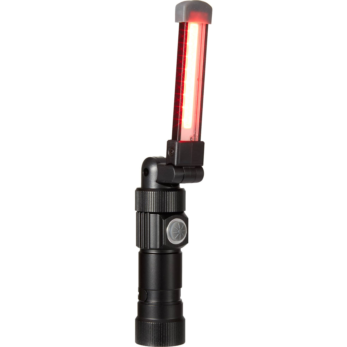Mini Rechargeable Work Flashlight in Recycled Aluminum, 120 Lumens Laser Engraving - Black - Detail