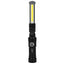 Mini Rechargeable Work Flashlight in Recycled Aluminum, 120 Lumens Laser Engraving - Black - Front
