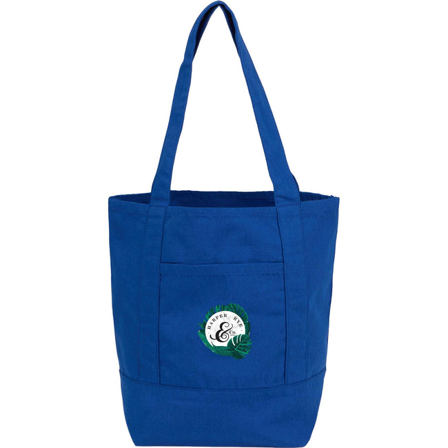 Mini Recycled Canvas Shopper with Front Pocket, 6 oz