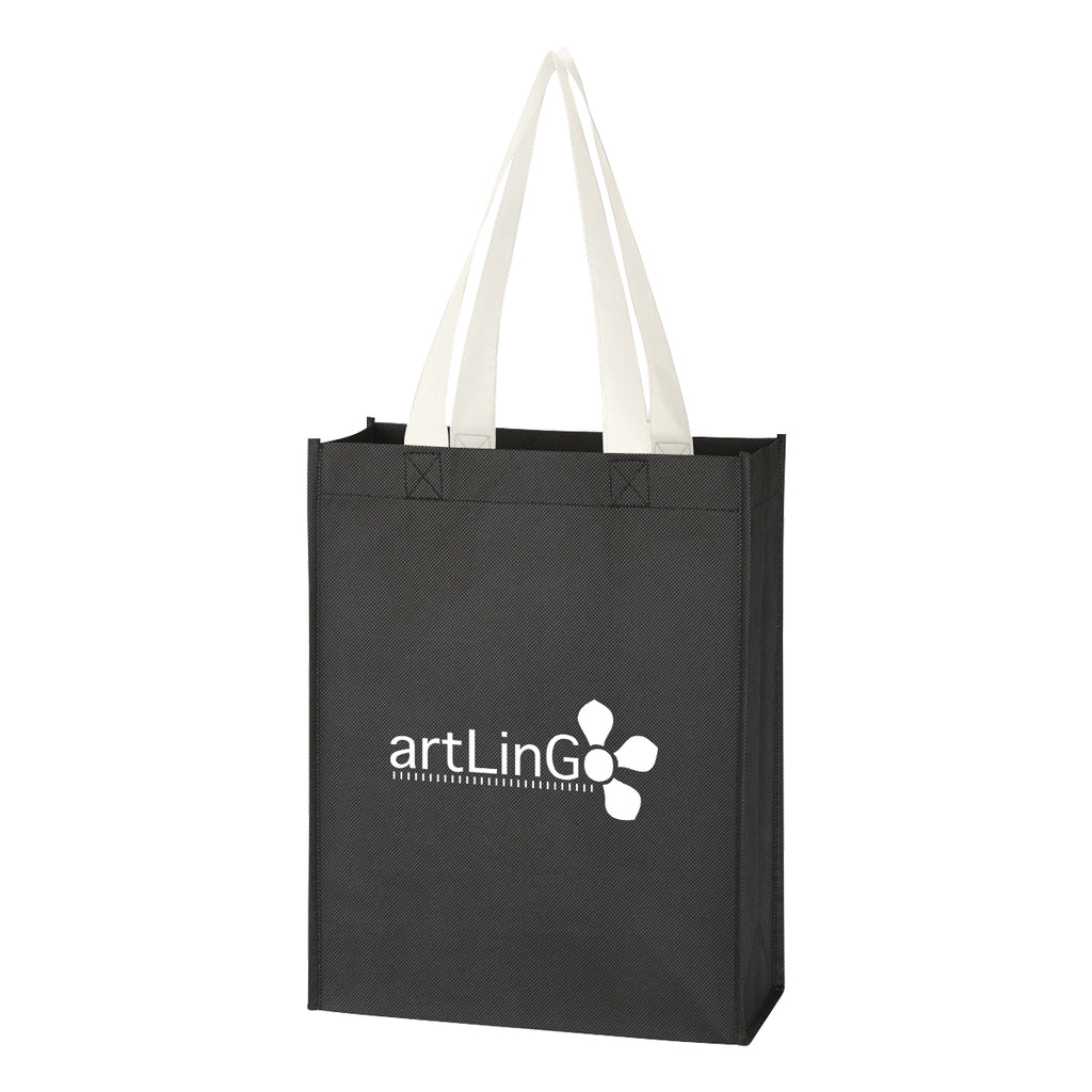 Mini Recycled Tote Bag, Non-Woven - Silk Screen