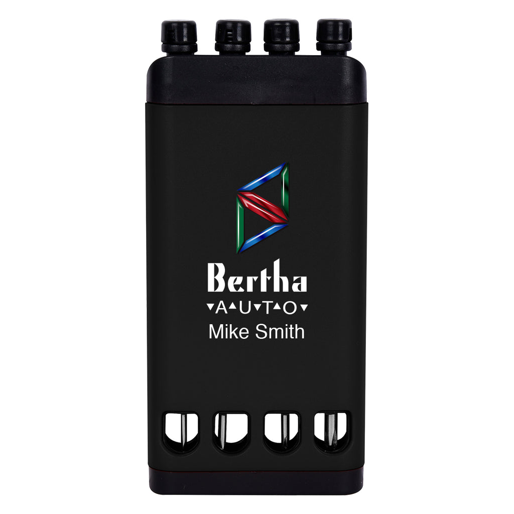 Mini Screwdriver Set, Four Piece - Black - Full Color