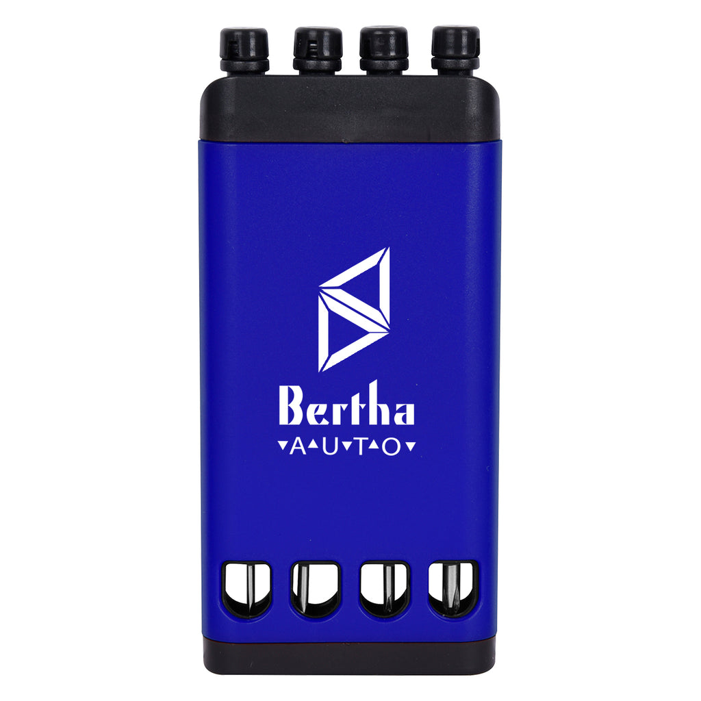 Mini Screwdriver Set, Four Piece - Blue - Silk Screen