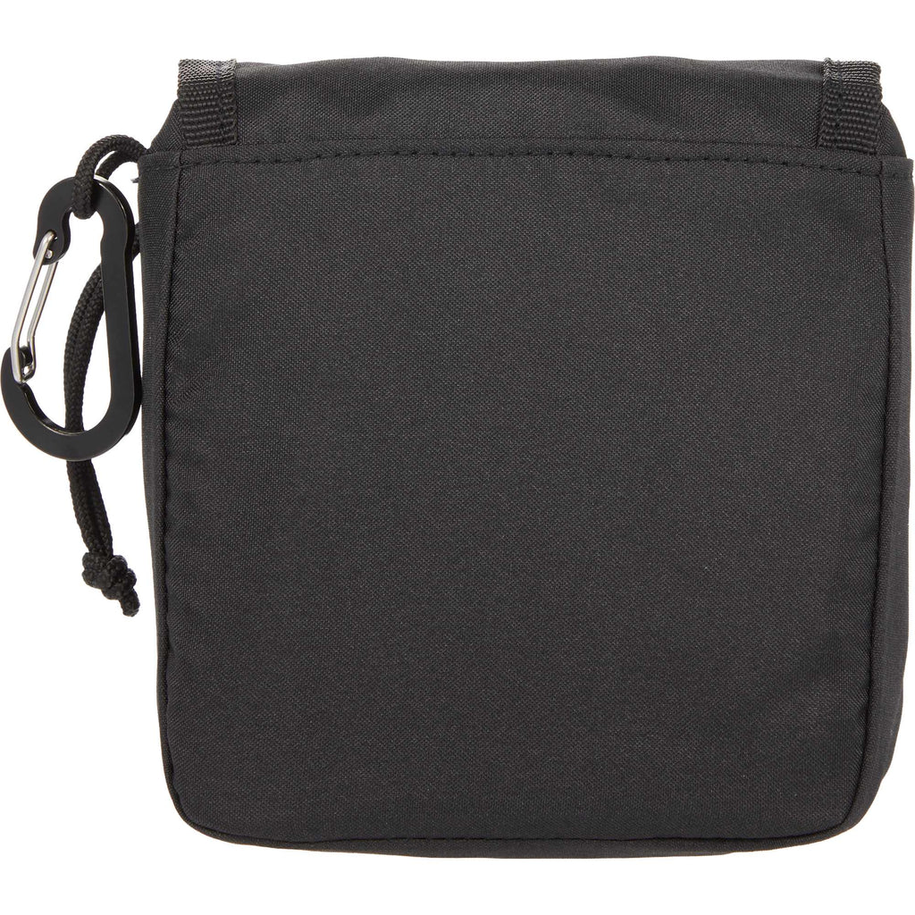 Mini Snap Pouch Bag Charm with Carabiner Full Color - Black - Back
