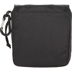 Mini Snap Pouch Bag Charm with Carabiner Full Color - Black - Back
