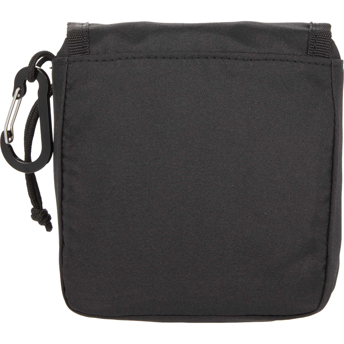 Mini Snap Pouch Bag Charm with Carabiner Full Color - Black - Back