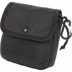 Mini Snap Pouch Bag Charm with Carabiner Full Color - Black - Left Angle