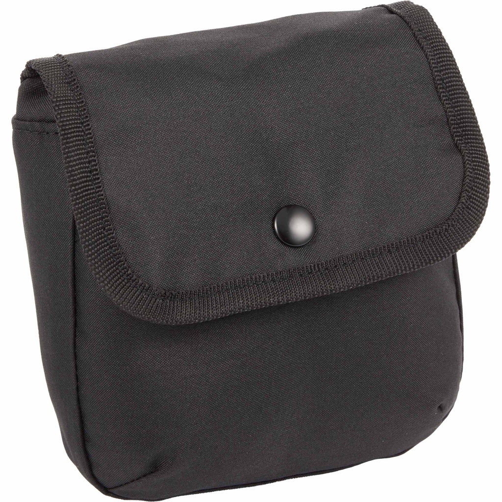 Mini Snap Pouch Bag Charm with Carabiner Full Color - Black - Right Angle