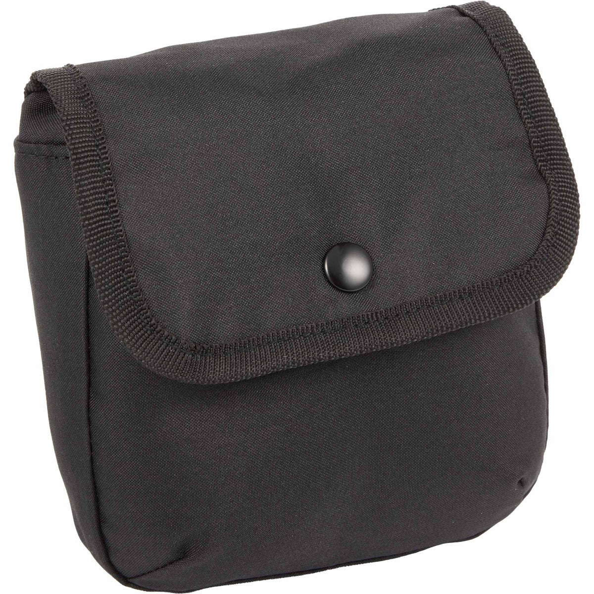 Mini Snap Pouch Bag Charm with Carabiner Full Color - Black - Right Angle