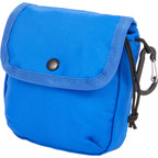 Mini Snap Pouch Bag Charm with Carabiner Full Color - Royal - Left Angle