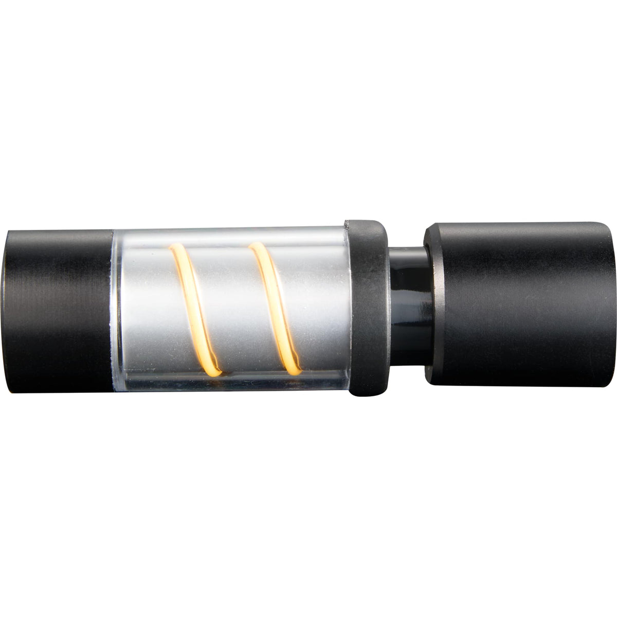 Mini Spiral Filament Lantern Flashlight, 100 Lumens - Black - Front Open
