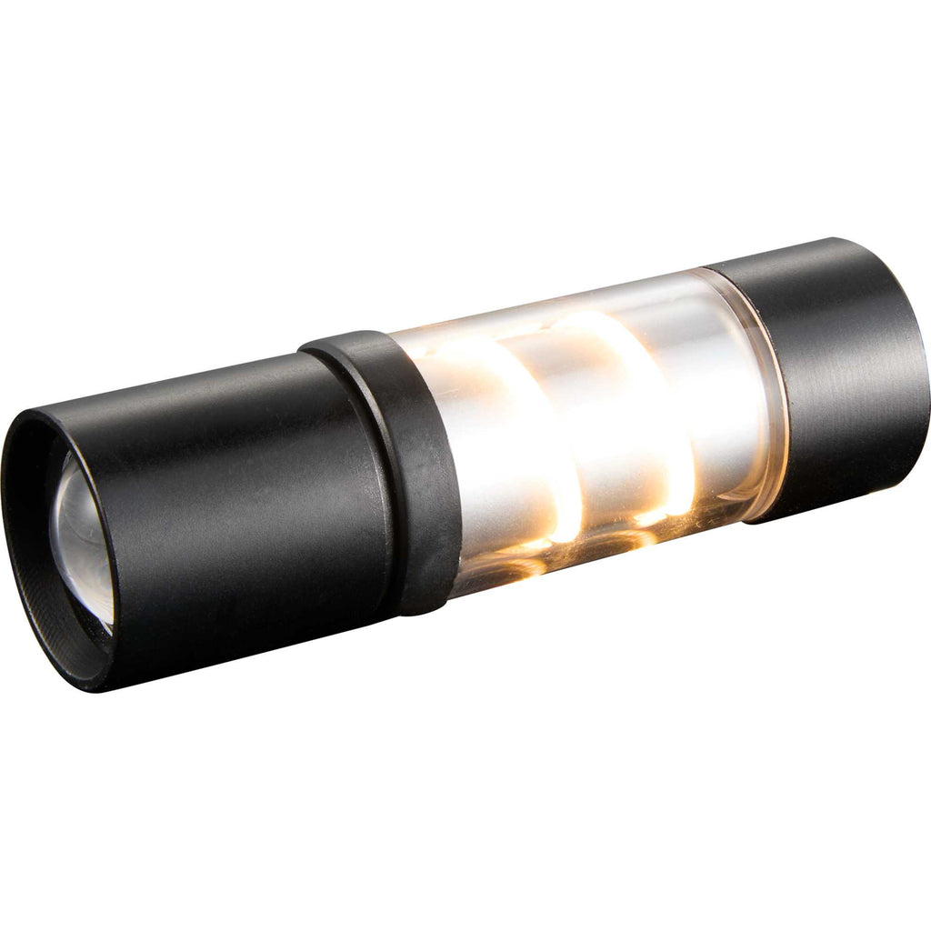 Mini Spiral Filament Lantern Flashlight, 100 Lumens - Black - Left Angle Midlight
