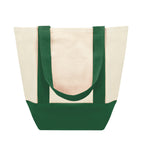 Mini Starboard Recycled Cotton Canvas Tote Bag, 10 oz - Forest Green - Back