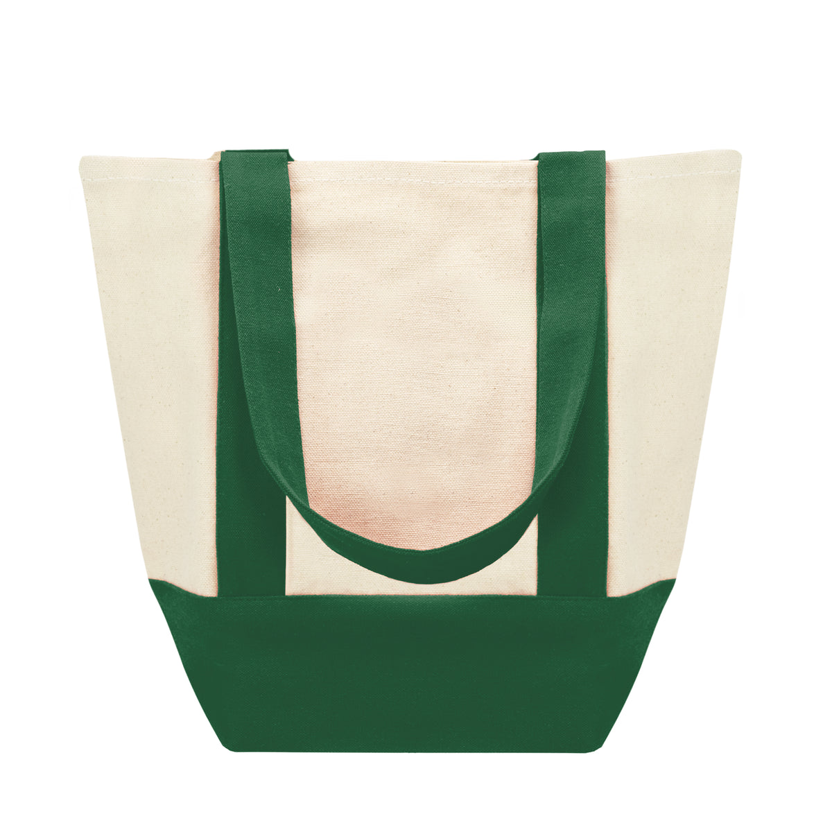 Mini Starboard Recycled Cotton Canvas Tote Bag, 10 oz - Forest Green - Back
