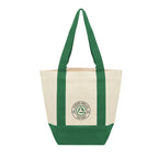 Mini Starboard Recycled Cotton Canvas Tote Bag, 10 oz - Forest Green - Colorbrite