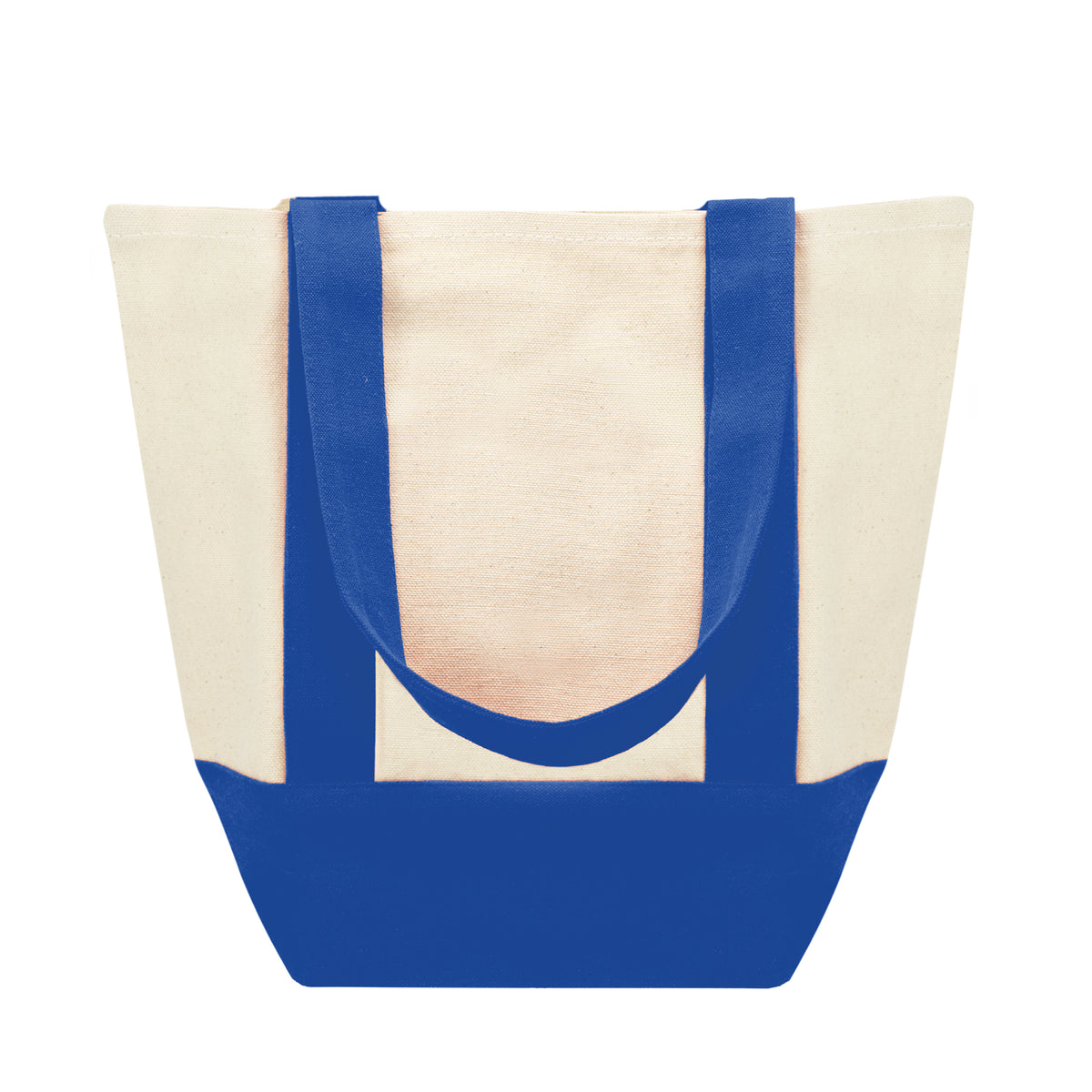 Mini Starboard Recycled Cotton Canvas Tote Bag, 10 oz - Royal Blue - Back