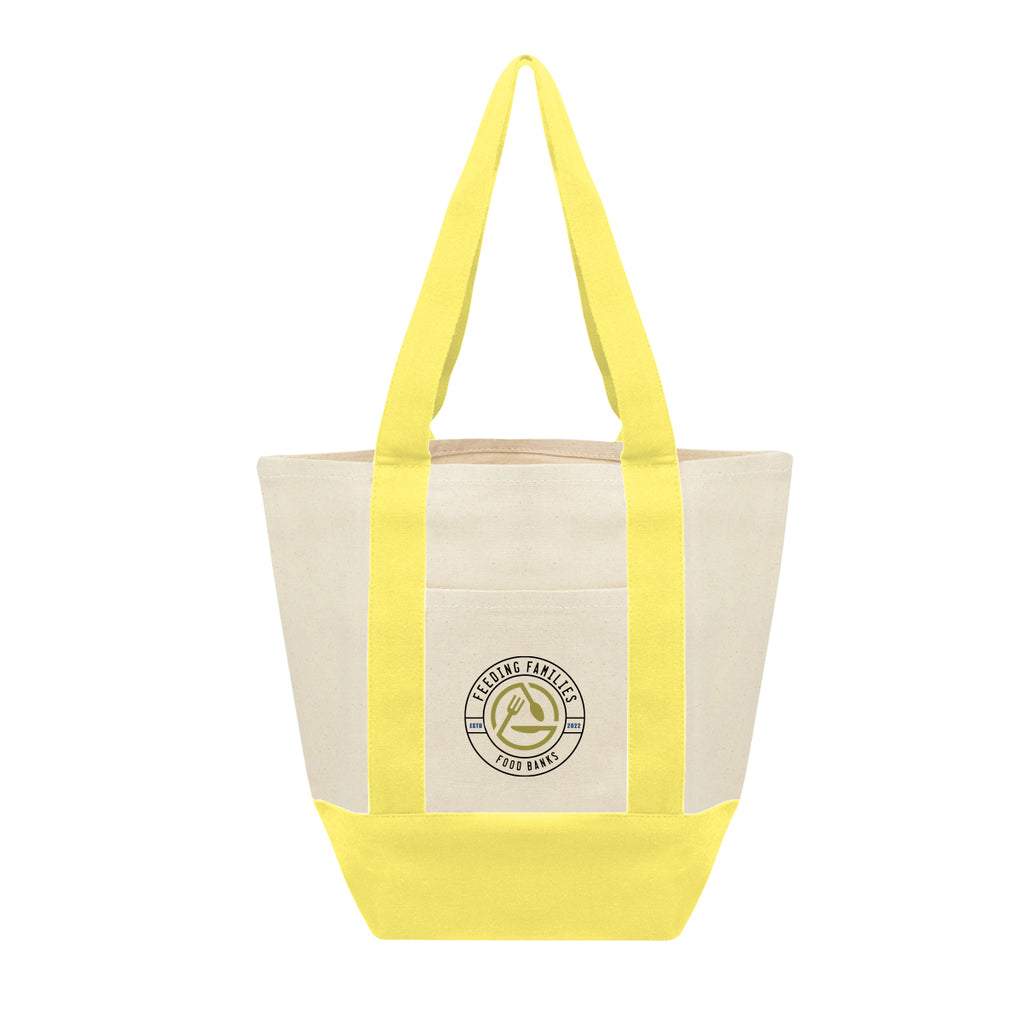 Mini Starboard Recycled Cotton Canvas Tote Bag, 10 oz - Yellow - Colorbrite
