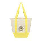 Mini Starboard Recycled Cotton Canvas Tote Bag, 10 oz - Yellow - Colorbrite