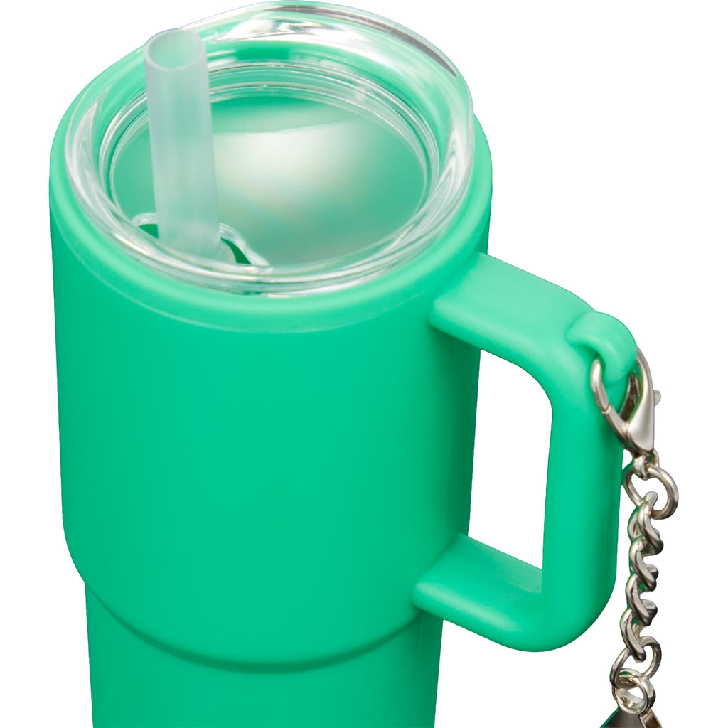 Mini Straw Tumbler Keychain, 4 oz - Green - Detail
