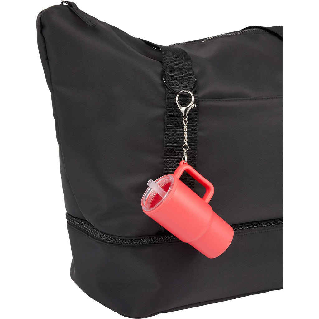 Mini Straw Tumbler Keychain, 4 oz - Red - Propped