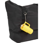 Mini Straw Tumbler Keychain, 4 oz - Yellow - Propped