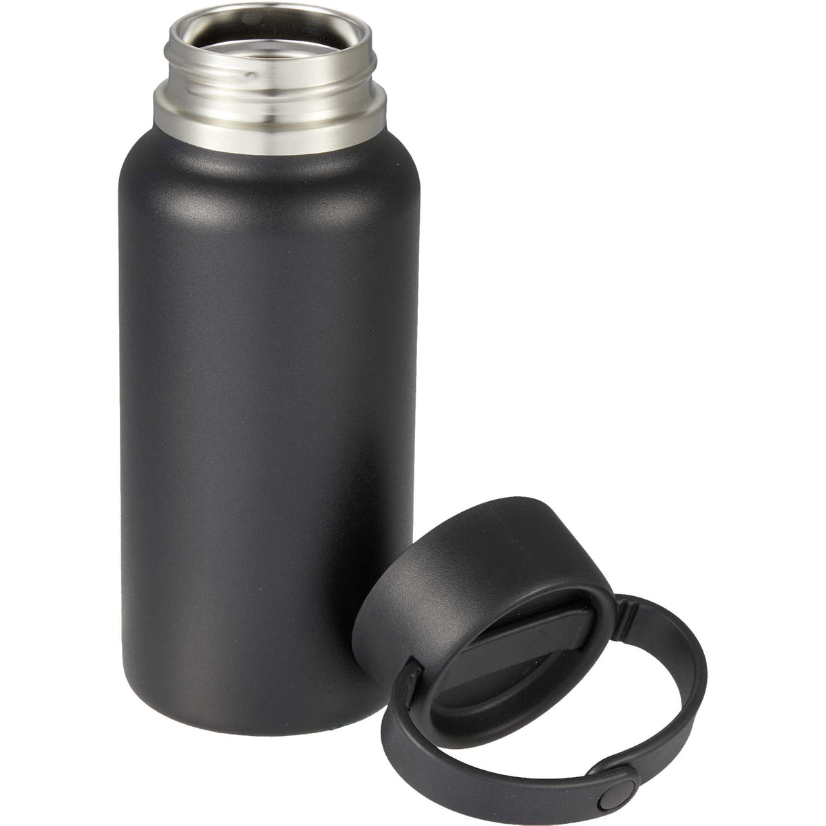 Mini Thor Insulated Bottle with Clip Handle, 8 oz - Black - Detail