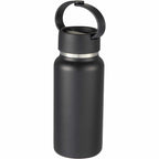 Mini Thor Insulated Bottle with Clip Handle, 8 oz - Black - Left Angle