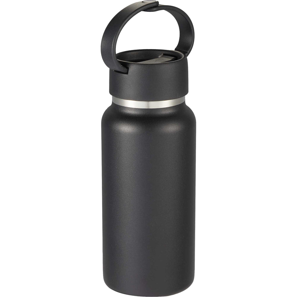 Mini Thor Insulated Bottle with Clip Handle, 8 oz - Black - Right Angle