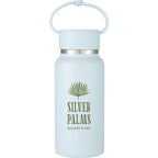 Mini Thor Insulated Bottle with Clip Handle, 8 oz - Light Blue - Front