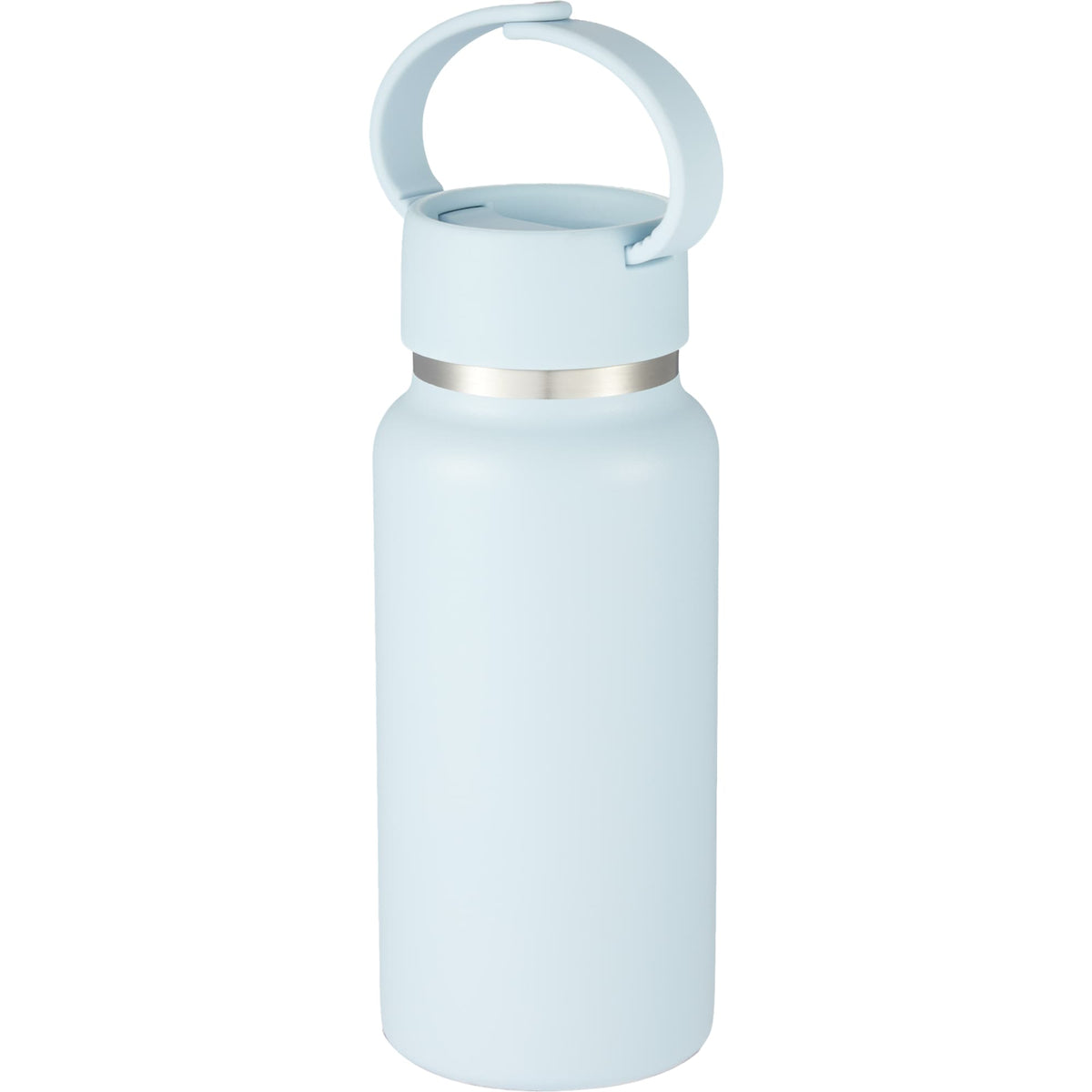 Mini Thor Insulated Bottle with Clip Handle, 8 oz - Light Blue - Left Angle
