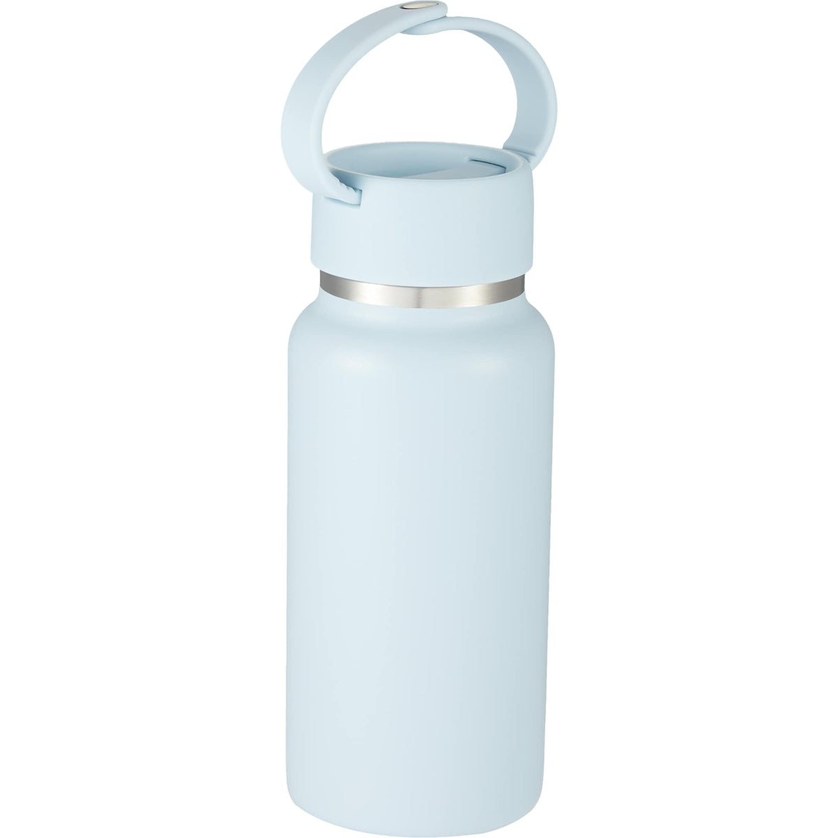 Mini Thor Insulated Bottle with Clip Handle, 8 oz - Light Blue - Right Angle
