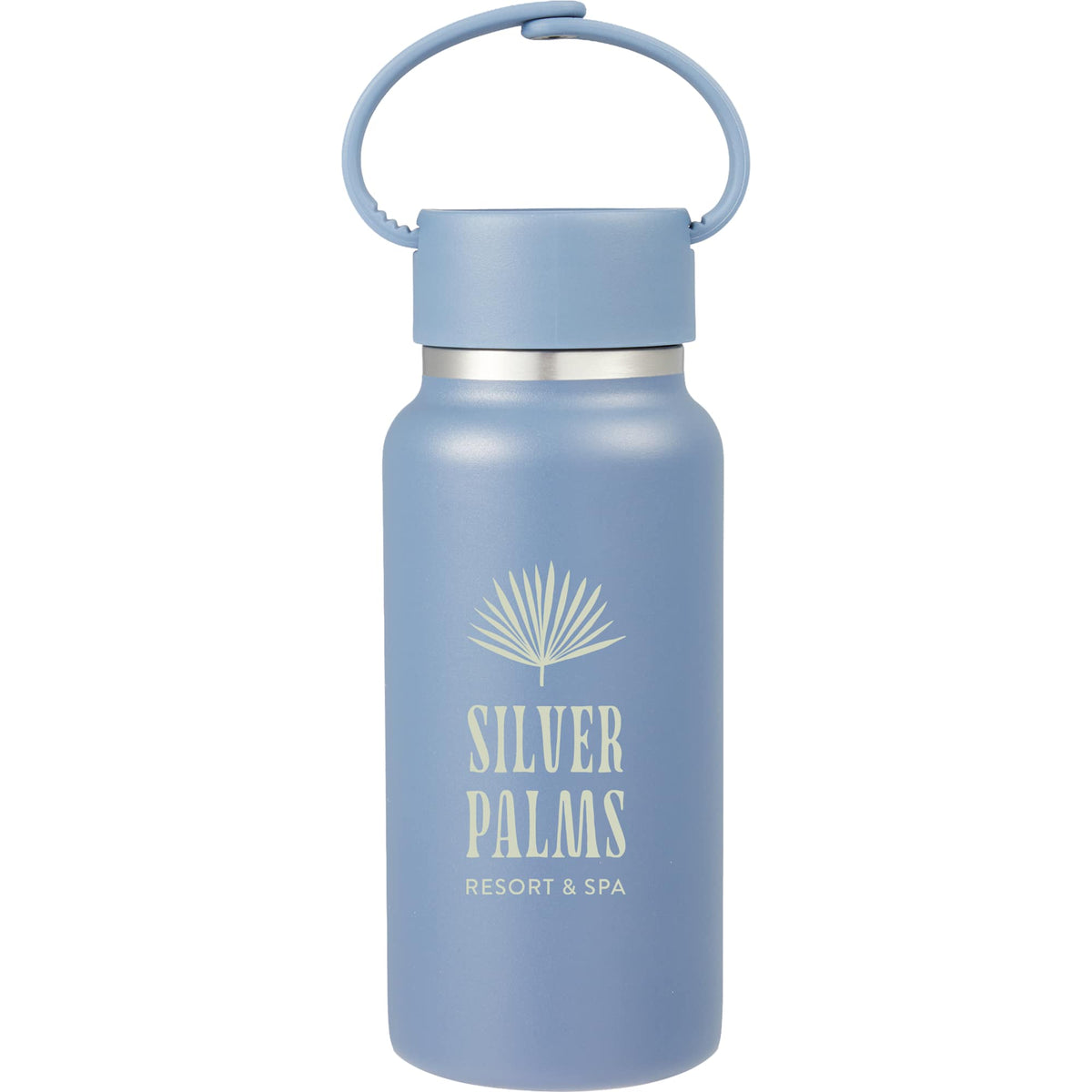 Mini Thor Insulated Bottle with Clip Handle, 8 oz - Midnight Blue - Front