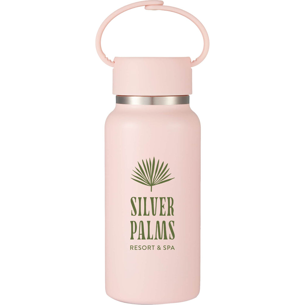 Mini Thor Insulated Bottle with Clip Handle, 8 oz - Pink - Front