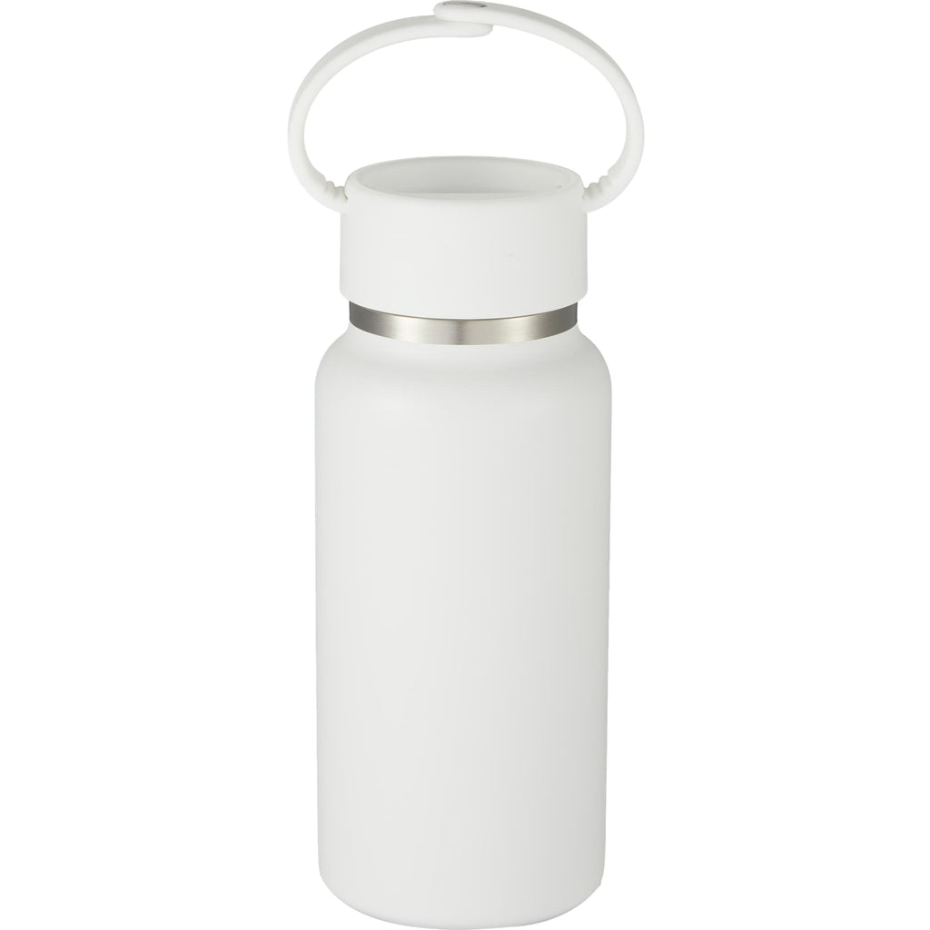 Mini Thor Insulated Bottle with Clip Handle, 8 oz - White - Back