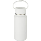 Mini Thor Insulated Bottle with Clip Handle, 8 oz - White - Back