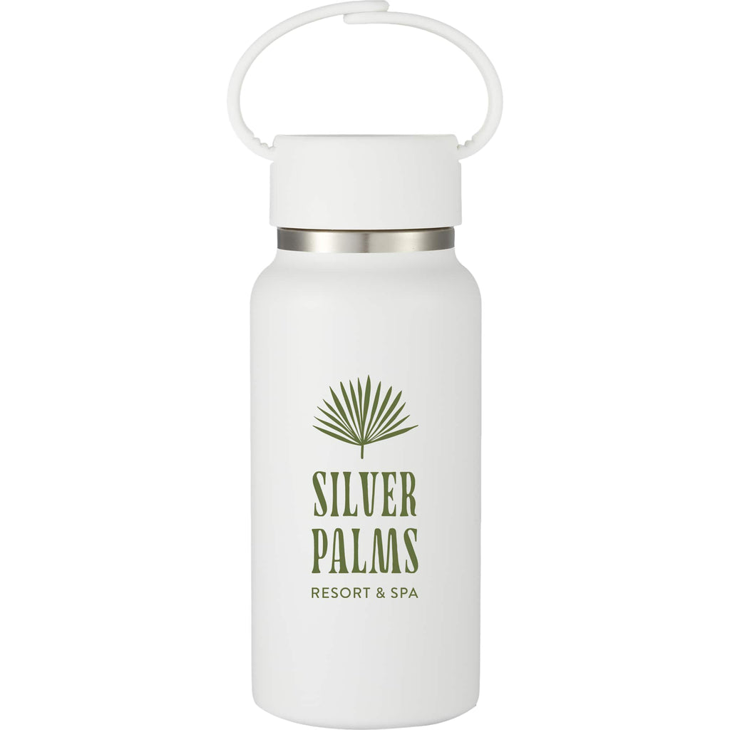Mini Thor Insulated Bottle with Clip Handle, 8 oz - White - Front
