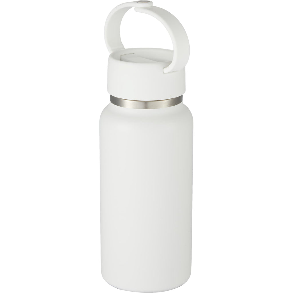 Mini Thor Insulated Bottle with Clip Handle, 8 oz - White - Left Angle