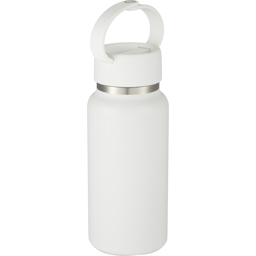 Mini Thor Insulated Bottle with Clip Handle, 8 oz - White - Right Angle