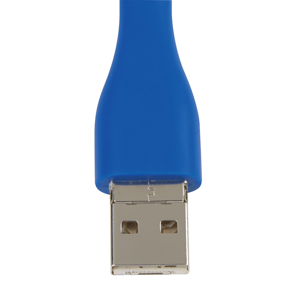 Mini USB Fan with a Three-Way Connector - Blue - Inset