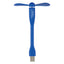 Mini USB Fan with a Three-Way Connector - Blue - Pad Print