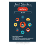 Mini Webcam Privacy Cover on a Backer Card - Mini Security Webcam Cover With Backer Card