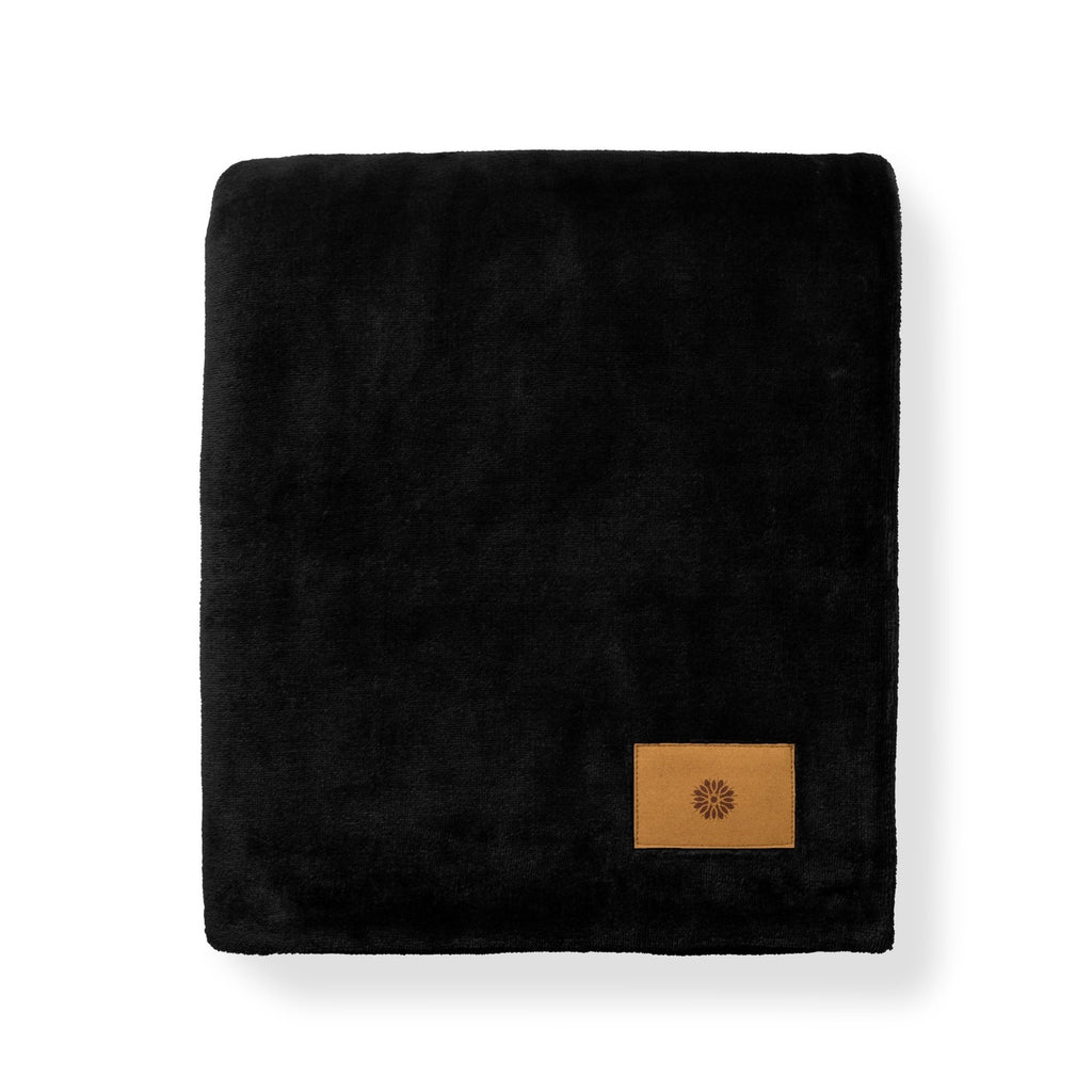Mink Ever Soft Throw Blanket in Recycled Polyester Laser Engraving - Black - View 2
