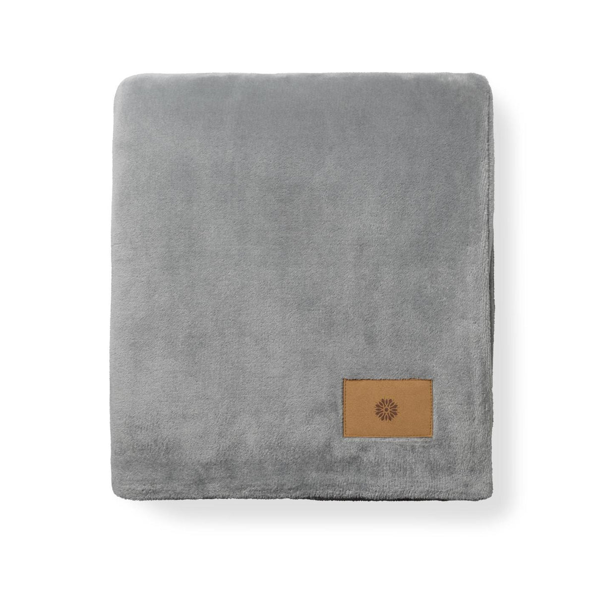Mink Ever Soft Throw Blanket in Recycled Polyester Laser Engraving - Circular Grey - View 2