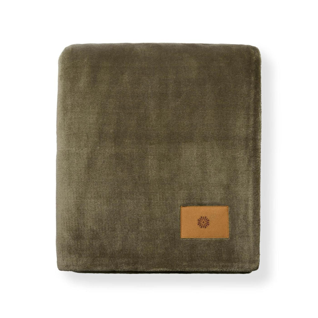 Mink Ever Soft Throw Blanket in Recycled Polyester Laser Engraving - Mocha - View 2