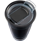 Mipsy Clear Double-Wall Tumbler in Recycled Plastic, 16 oz - Black - Detail 2